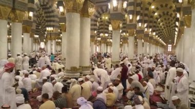 Mekke, Suudi Arabistan, Eylül 2016 - Umre veya Haram cami de hac Mekke gerçekleştirmek için toplanan dünyanın dört bir yanından gelen Müslüman Hacı.