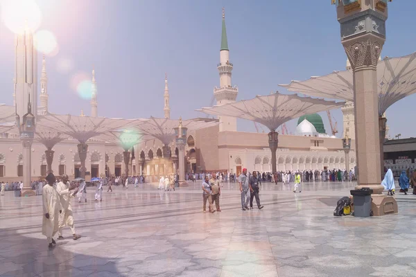 Mekka, Saudi-Arabië, september 2016., Moslims op de berg Arafat (o — Stockfoto