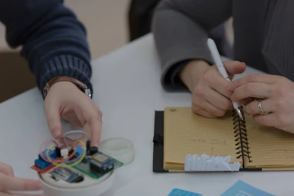 Startup Business Team Lluvia de ideas sobre el taller de reuniones — Foto de Stock