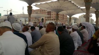 Mekke, Suudi Arabistan, Eylül 2016 - Umre veya Haram cami de hac Mekke gerçekleştirmek için toplanan dünyanın dört bir yanından gelen Müslüman Hacı.