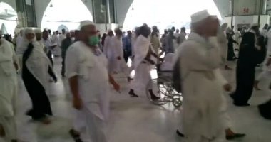 Mekke, Suudi Arabistan, Eylül 2016 - Umre veya Haram cami de hac Mekke gerçekleştirmek için toplanan dünyanın dört bir yanından gelen Müslüman Hacı.