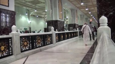 Mekke, Suudi Arabistan, Eylül 2016 - Umre veya Haram cami de hac Mekke gerçekleştirmek için toplanan dünyanın dört bir yanından gelen Müslüman Hacı.