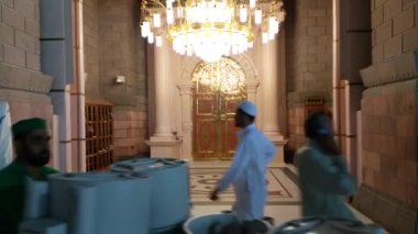 Mekke, Suudi Arabistan, Eylül 2016 - Umre veya Haram cami de hac Mekke gerçekleştirmek için toplanan dünyanın dört bir yanından gelen Müslüman Hacı.