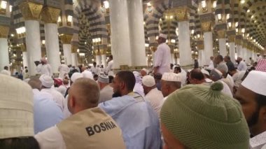 Mekke, Suudi Arabistan, Eylül 2016 - Umre veya Haram cami de hac Mekke gerçekleştirmek için toplanan dünyanın dört bir yanından gelen Müslüman Hacı.