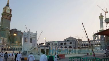 Mekke, Suudi Arabistan, Eylül 2016 - Umre veya Haram cami de hac Mekke gerçekleştirmek için toplanan dünyanın dört bir yanından gelen Müslüman Hacı.