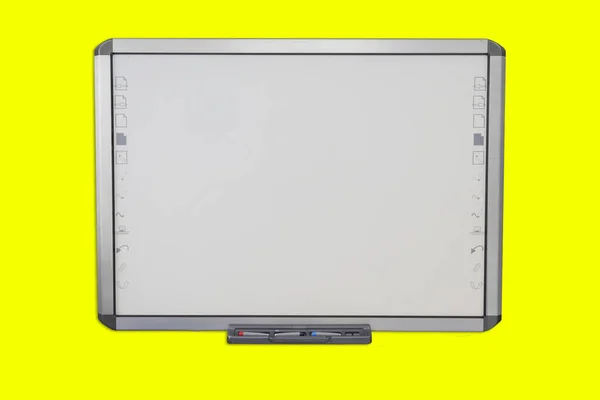 Smart board in the classroom. Interactive board.