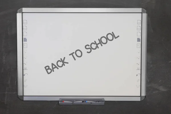 Smart board in the classroom. Interactive board. — Stock Photo, Image