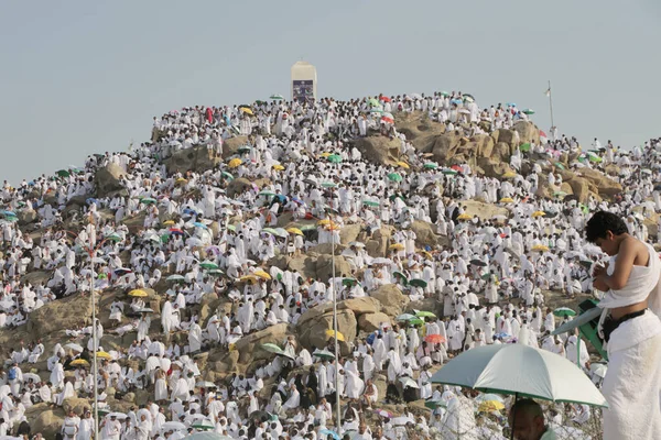 Mekke, Suudi Arabistan, Eylül 2016 - Umre veya Haram cami de hac Mekke gerçekleştirmek için toplanan dünyanın dört bir yanından gelen Müslüman Hacı.