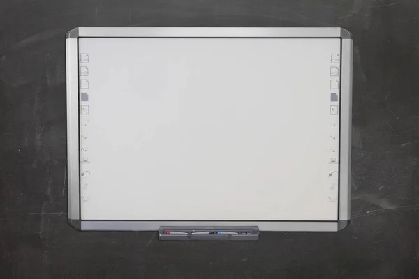 Smart board in the classroom. Interactive board.