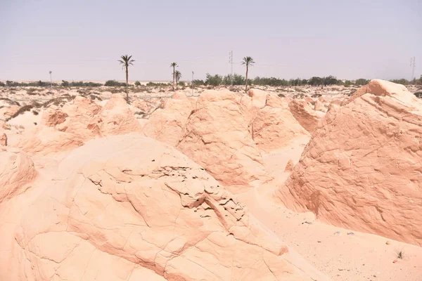 Dunas de arena en el desierto del Sahara, Túnez . —  Fotos de Stock