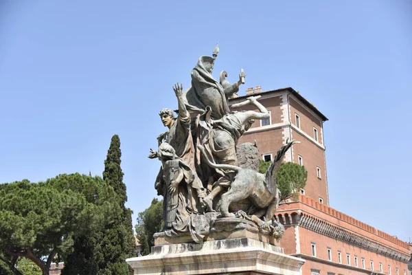 Statue George Center City Rome Italy — Photo