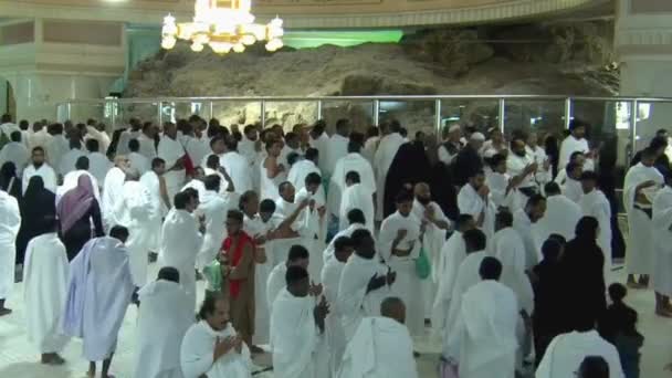 Mekka Saudi Arabië September 2016 Moslims Berg Arafat Jabal Rahmah — Stockvideo