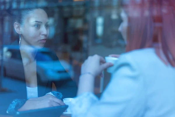 Startup Diversity Teamwork Brainstorming Meeting Concept Two Business Coworkers Sharing —  Fotos de Stock