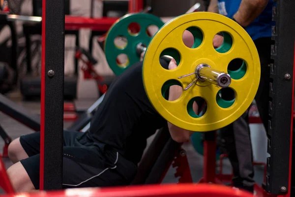 Musculação Núcleo Duro Muscular Atlético Fisiculturista Fitness Modelo Treinamento Braços — Fotografia de Stock