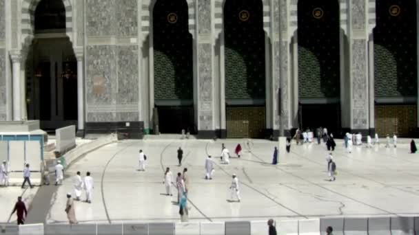 Mecca Saudi Arabia August 2019 Μουσουλμάνοι Προσκυνητές Από Όλο Τον — Αρχείο Βίντεο