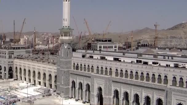 2019年8月 来自世界各地的穆斯林朝圣者聚集在沙特阿拉伯麦加圣地清真寺朝圣或朝圣 在朝圣或朝圣的日子 — 图库视频影像