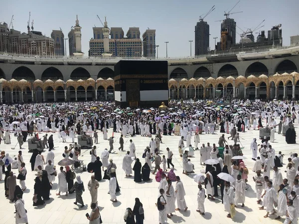 Mecca Arabia Saudita Agosto 2019 Peregrinos Musulmanes Todo Mundo Reunieron —  Fotos de Stock