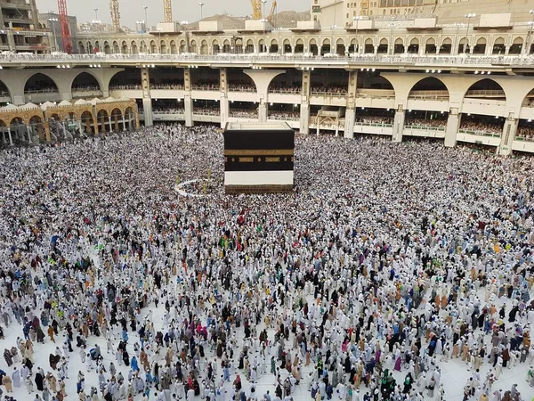 Mecca Saudi Arabia Agosto 2019 Peregrinos Muçulmanos Todo Mundo Reuniram — Fotografia de Stock