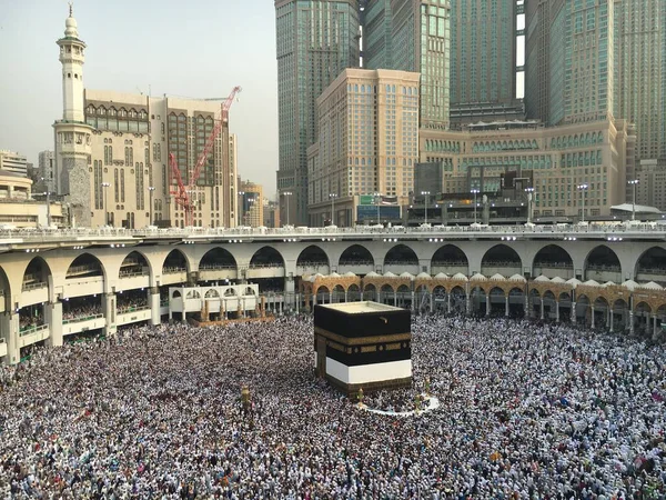 Mecca Saudi Arabia August 2019 세계의 무슬림 순례자들 사우디아라비아 메카의 — 스톡 사진