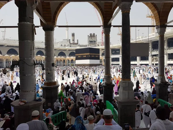 Mecca Arabia Saudita Agosto 2019 Peregrinos Musulmanes Todo Mundo Reunieron —  Fotos de Stock