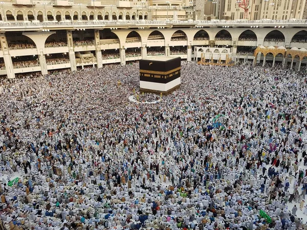 Mecca Saudi Arabia August 2019 세계의 무슬림 순례자들 사우디아라비아 메카의 — 스톡 사진