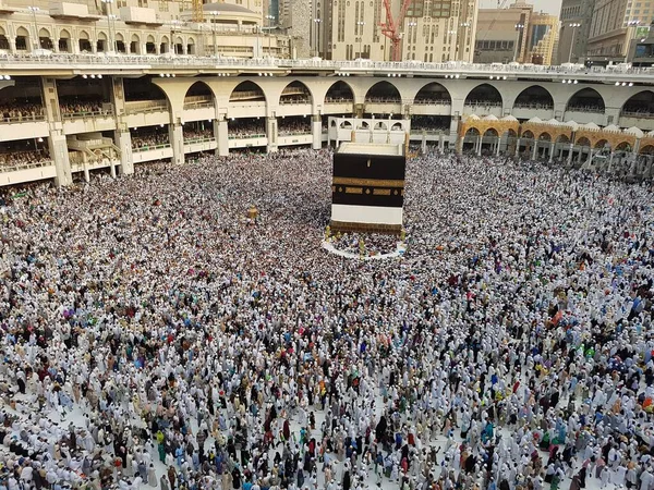 Mecca Saudi Arabia August 2019 세계의 무슬림 순례자들 사우디아라비아 메카의 — 스톡 사진