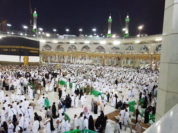 Mecca Arabia Saudita Agosto 2019 Peregrinos Musulmanes Todo Mundo Reunieron — Foto de Stock