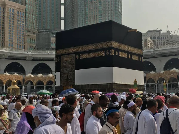 Mecca Arabia Saudita Agosto 2019 Peregrinos Musulmanes Todo Mundo Reunieron —  Fotos de Stock