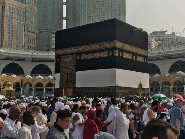 Mecca Saudi Arabien August 2019 Muslimische Pilger Aus Aller Welt — Stockfoto