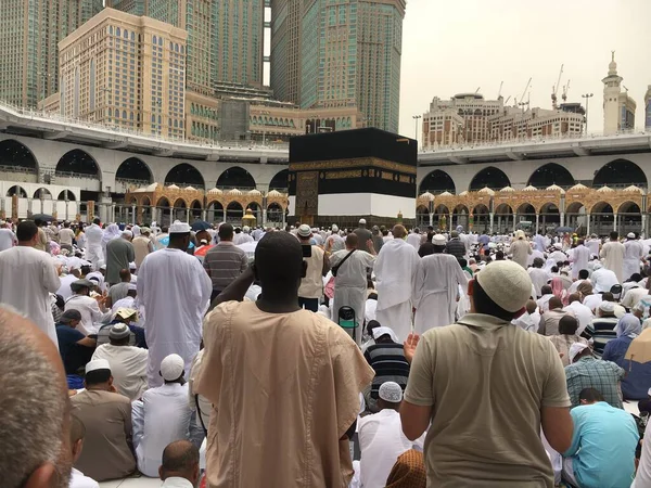 Mecca Saudi Arabia Agosto 2019 Pellegrini Musulmani Provenienti Tutto Mondo — Foto Stock