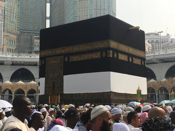 Mecca Saudi Arabia Ağustos 2019 Dünyanın Dört Bir Yanından Müslüman — Stok fotoğraf
