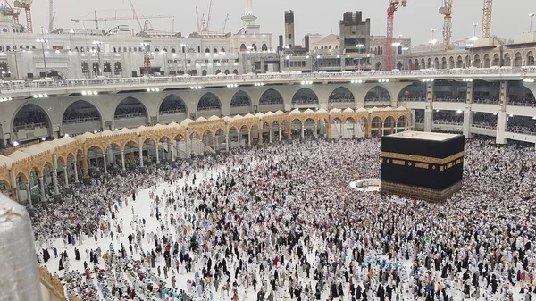 Mecca Arabia Saudita Agosto 2019 Peregrinos Musulmanes Todo Mundo Reunieron — Foto de Stock