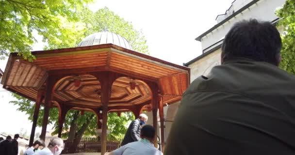 Fredag Ramadan Pray Sarajevo Bosnien Och Hercegovina Maj 2020 Muslimer — Stockvideo