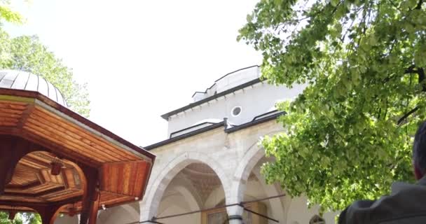 Sexta Feira Ramadã Rezar Sarajevo Bósnia Herzegovina Maio 2020 Muçulmanos — Vídeo de Stock