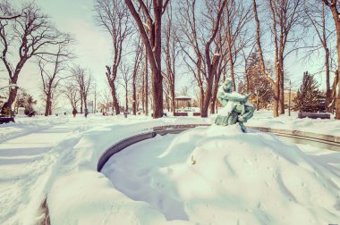 Şehir Parkı kar altında