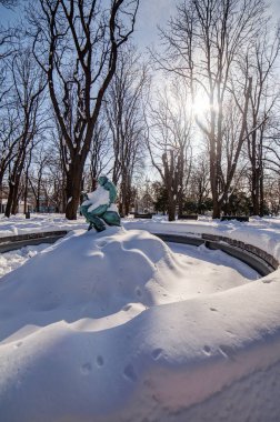 Şehir Parkı kar altında
