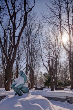 Şehir Parkı kar altında