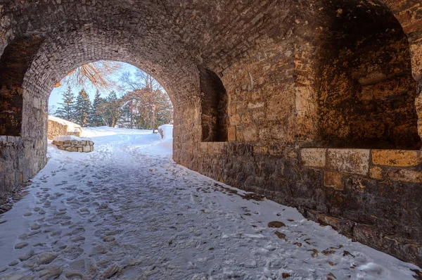 Eski kalenin duvarları — Stok fotoğraf