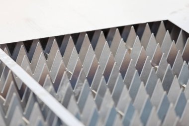 Waterjet makine, not alan sığ derinliği için tutucu malzeme