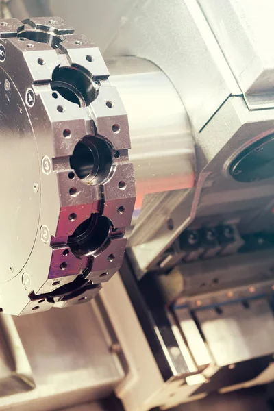 Part Metal Processing Machines Note Shallow Depth Field — Stock Photo, Image