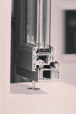 kesit alüminyum pencere çerçeveleri, not alan sığ derinliği