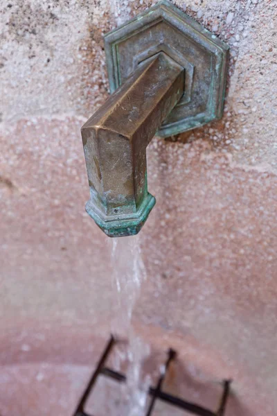 old drinking fountain in the park, note shallow depth of field