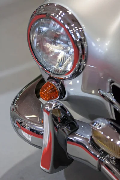 Headlights Vintage Cars Note Shallow Depth Field — Stock Photo, Image