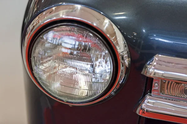 Headlights Vintage Cars Note Shallow Depth Field — Stock Photo, Image