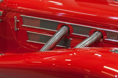 Arabanın, not alan sığ derinliği çeşitli detayları