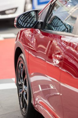 motorlu araçlar, not alan sığ derinliği üzerinde dikiz aynası