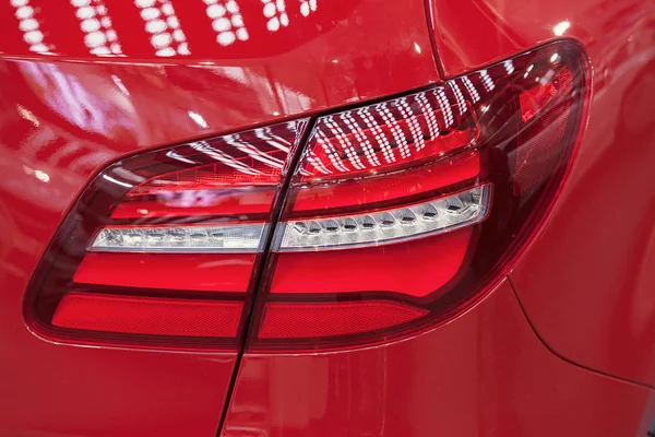 Brake Lights Vehicles Note Shallow Depth Field — Stock Photo, Image