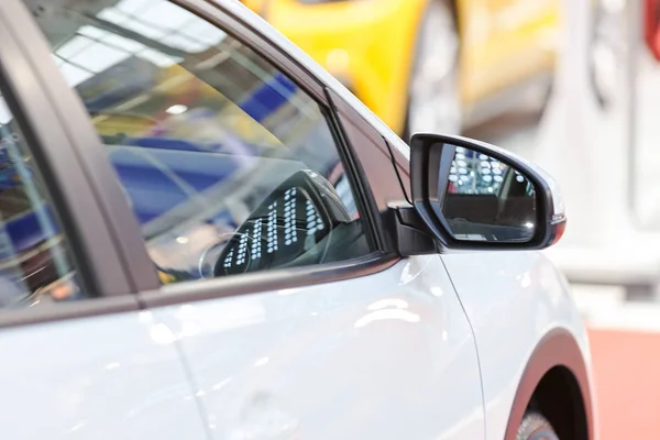 Rearview Mirror Motor Vehicle Note Shallow Depth Field — Stock Photo, Image