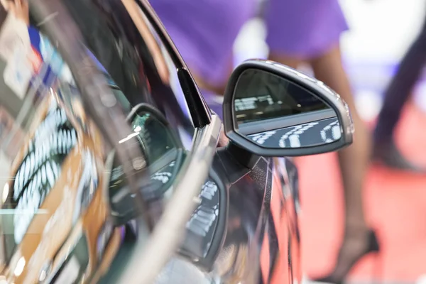 Espelho Retrovisor Veículo Motor Observe Profundidade Rasa Campo — Fotografia de Stock