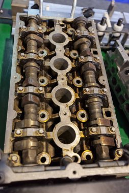 Çeşitli parçaları Araba mekaniği, not alan sığ derinliği